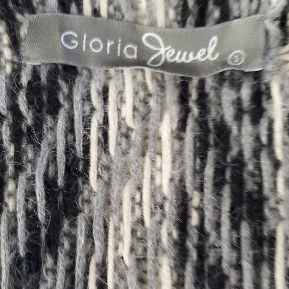 Gloria Jewel  Cozy Black Grey White Women's Waterfall Drape  Cardigan Sweater - Picture 14 of 15